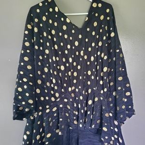 Black Short Sleeve Boutique Top